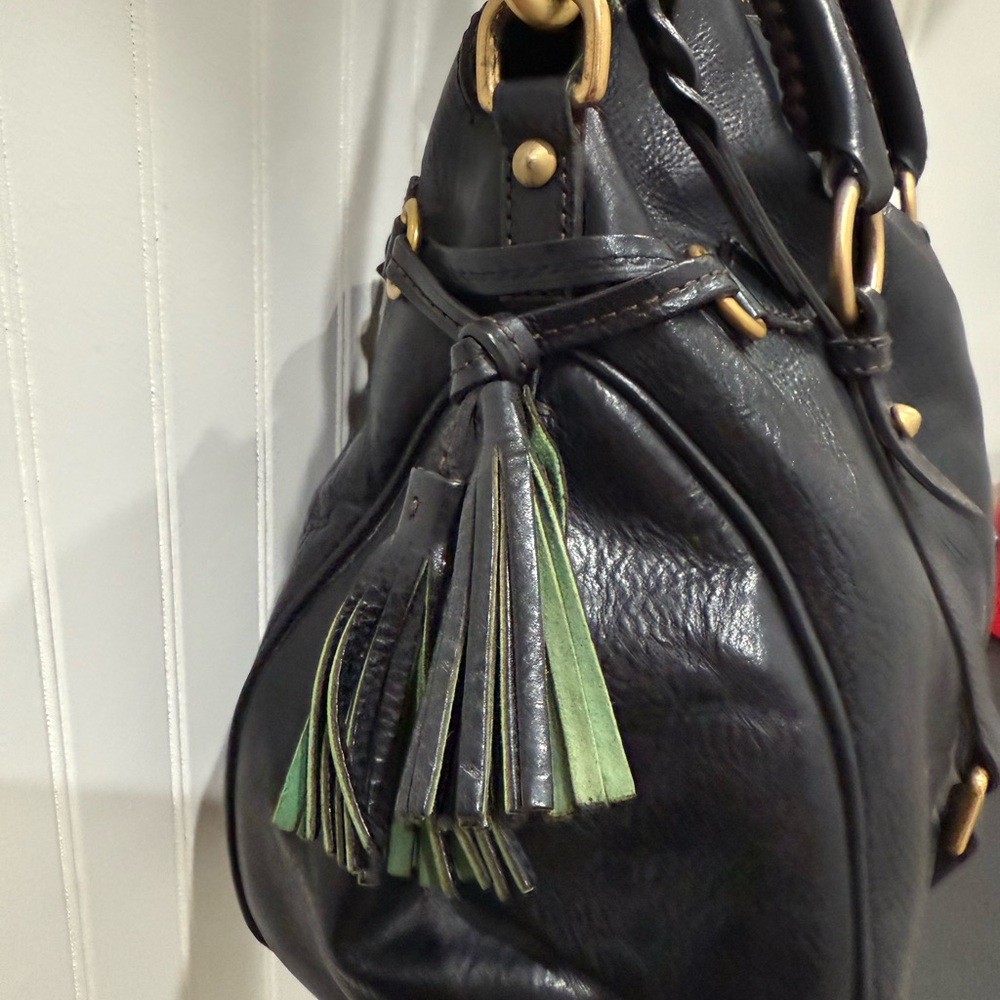 Vintage Dooney & Bourke Black Florentine Large Satchel - Picture 7 of 16